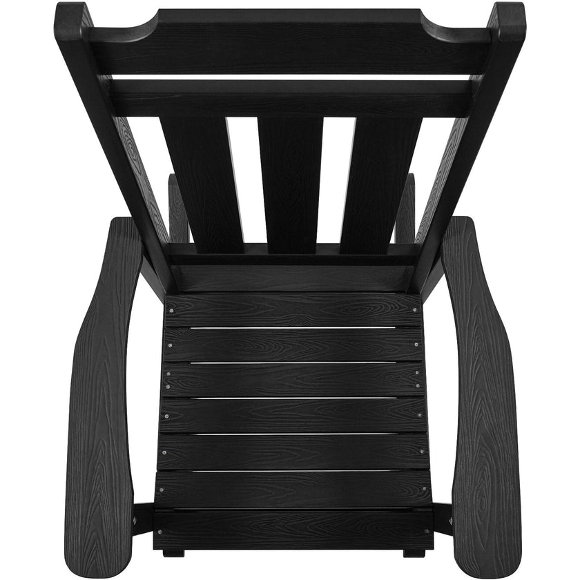 VEVOR Porch Rocker HIPS Outdoor Rocking Chair High Back 1 pcs 400 lbs Weight