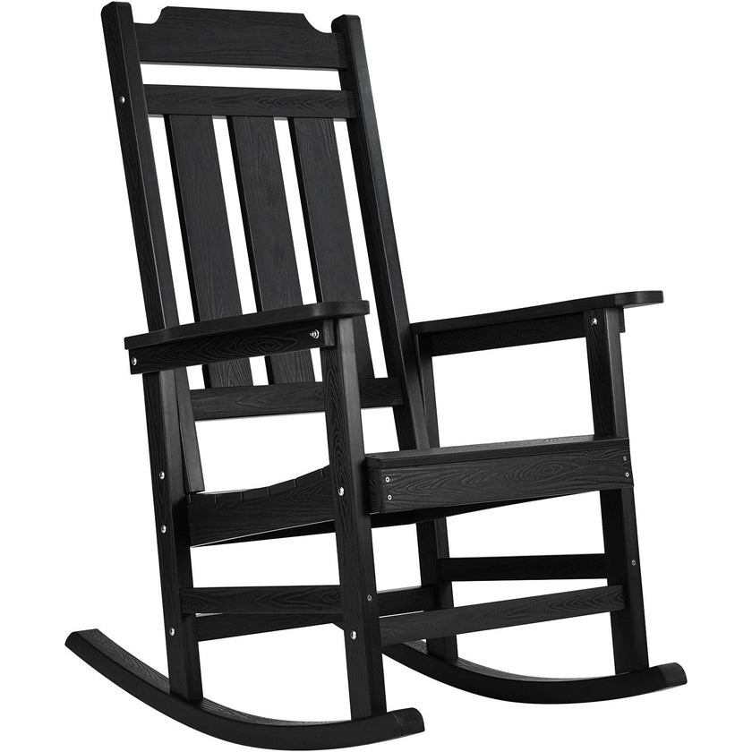 VEVOR Porch Rocker HIPS Outdoor Rocking Chair High Back 1 pcs 400 lbs Weight
