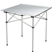 VEVOR Folding Camping Table, Outdoor Portable Side Tables, Lightweight Fold Up Table, Aluminum Ultra Compact Work Table with Carry Bag, For Cooking, Beach, Picnic, Travel, 24x16 inch, Silver