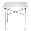 VEVOR Folding Camping Table, Outdoor Portable Side Tables, Lightweight Fold Up Table, Aluminum Ultra Compact Work Table with Carry Bag, For Cooking, Beach, Picnic, Travel, 24x16 inch, Silver