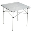 VEVOR Folding Camping Table, Outdoor Portable Side Tables, Lightweight Fold Up Table, Aluminum Ultra Compact Work Table with Carry Bag, For Cooking, Beach, Picnic, Travel, 24x16 inch, Silver