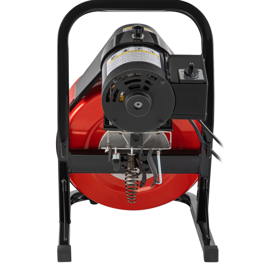 VEVOR 50FTx1/2Inch Drain Cleaner Machine Electric Drain Auger with 4 Cutter & Foot Switch Drain Cleaner Machine Sewer Snake Drill Drain Auger Cleaner for 2