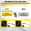 VEVOR Drain Cleaner Machine, 66Ft x2/3Inch Electric Drain Auger with 2 Cables for 3/4\
