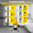 VEVOR Drain Cleaner Machine, 66Ft x2/3Inch Electric Drain Auger with 2 Cables for 3/4\