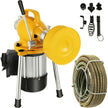 VEVOR Drain Cleaner Machine, 66Ft x2/3Inch Electric Drain Auger with 2 Cables for 3/4\