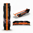 VEVOR Wooden Balance Board Trainer for Adults, Curved Wobble Board for Core Strength, Balance Training, Yoga & Standing Desk Exercise, 441 lb Capacity, Black & Orange