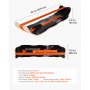 VEVOR Wooden Balance Board Trainer for Adults, Curved Wobble Board for Core Strength, Balance Training, Yoga & Standing Desk Exercise, 441 lb Capacity, Black & Orange