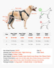 VEVOR Dog Knee Brace for Right Hind Leg Adjustable ACL Dog Leg Brace Pain Relief