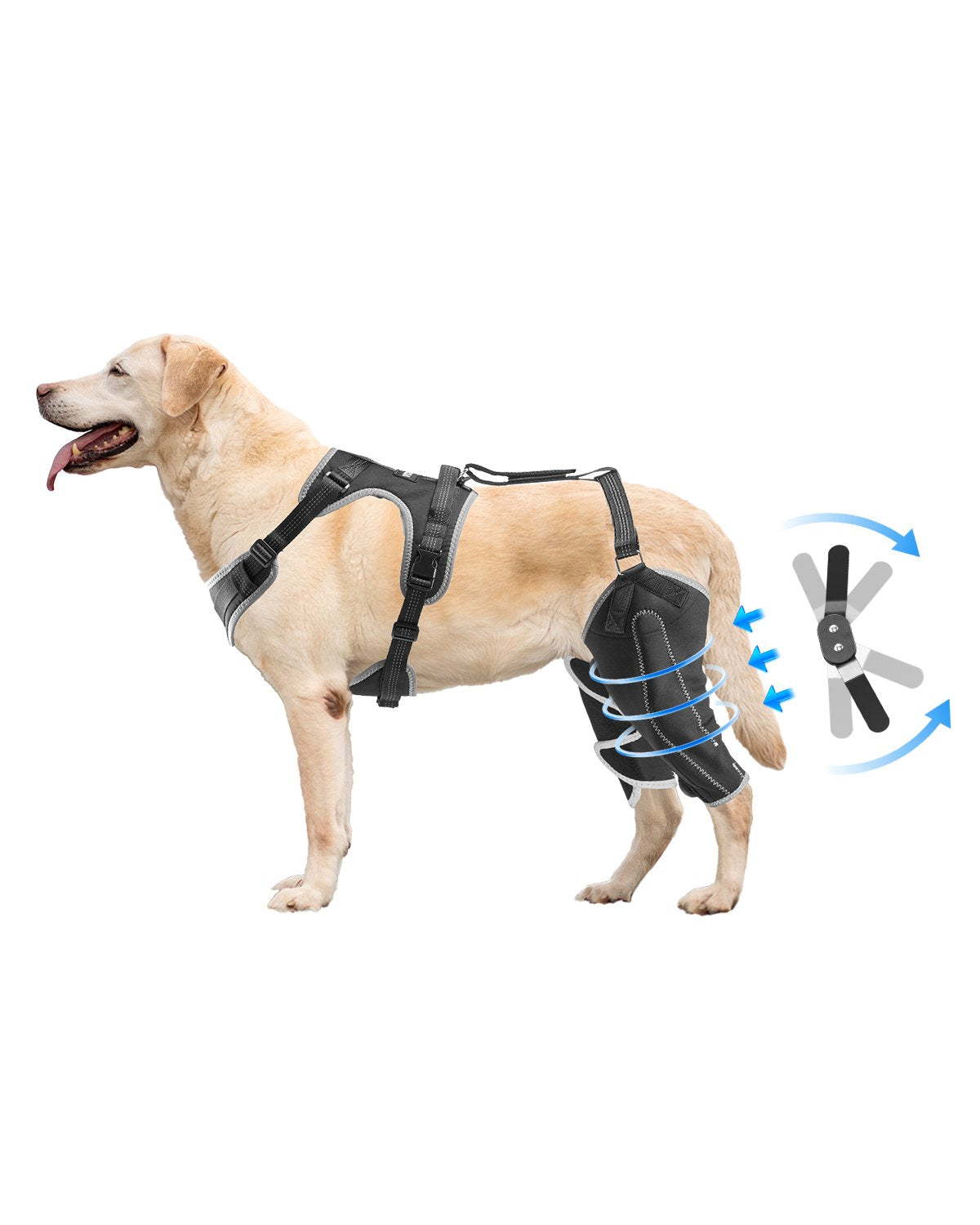 VEVOR Dog Knee Brace for Left & Right Leg Adjustable Dog Leg Brace Pain Relief