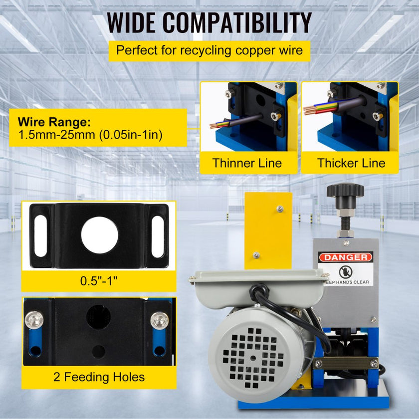 VEVOR Automatic Electric Wire Stripping Machine 0.05