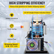 VEVOR Wire Stripping Machine DA 0.06 inch -1.5 inch,Wire Stripper Machine 11 Channels 10 Blades, Automatic Wire Stripping Tool with Manual Hand Cranked Industrial for Recycling Copper Wire