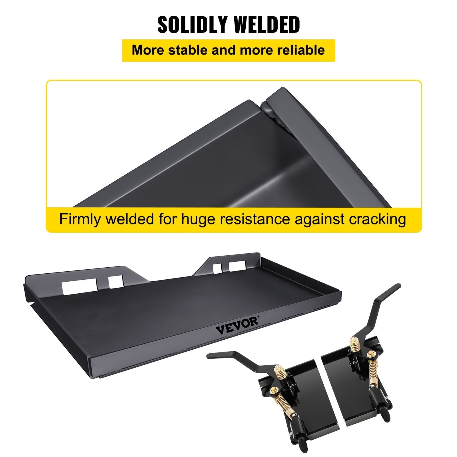 VEVOR Skid Steer Quick Attachment Plate & Conversion Adapter Latch Box 1/4