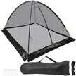 VEVOR Pond Cover Dome Garden Pond Net 10x14 FT Black Netting Covers for Leaves