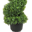 VEVOR Artificial Topiaries Boxwood Trees, 3ft Tall (2 Pieces) Faux Topiary Plant Outdoor, All-year Green Feaux Plant w/ Replaceable Leaves for Decorative Indoor/Outdoor/Garden