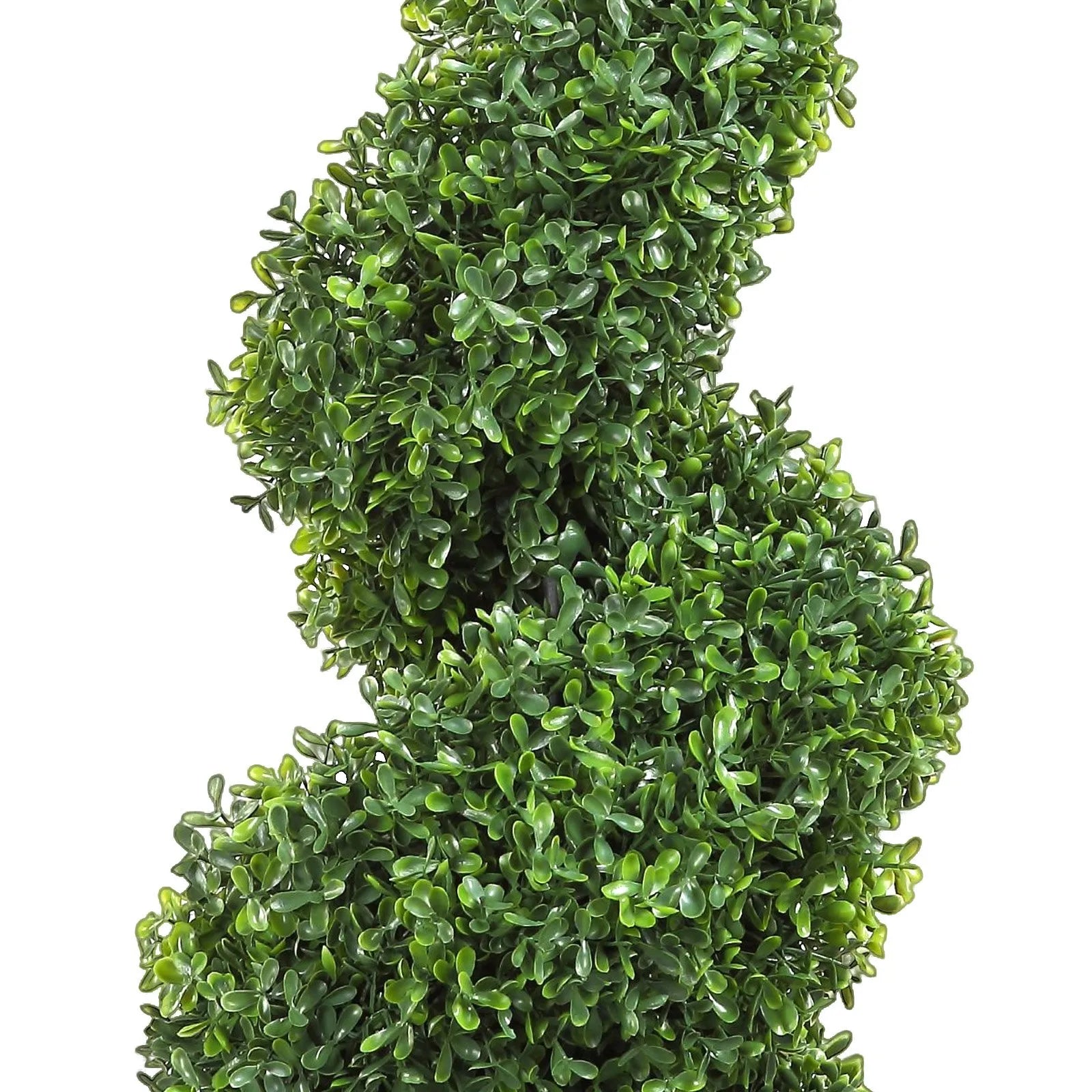 VEVOR Artificial Topiaries Boxwood Trees, 3ft Tall (2 Pieces) Faux Topiary Plant Outdoor, All-year Green Feaux Plant w/ Replaceable Leaves for Decorative Indoor/Outdoor/Garden