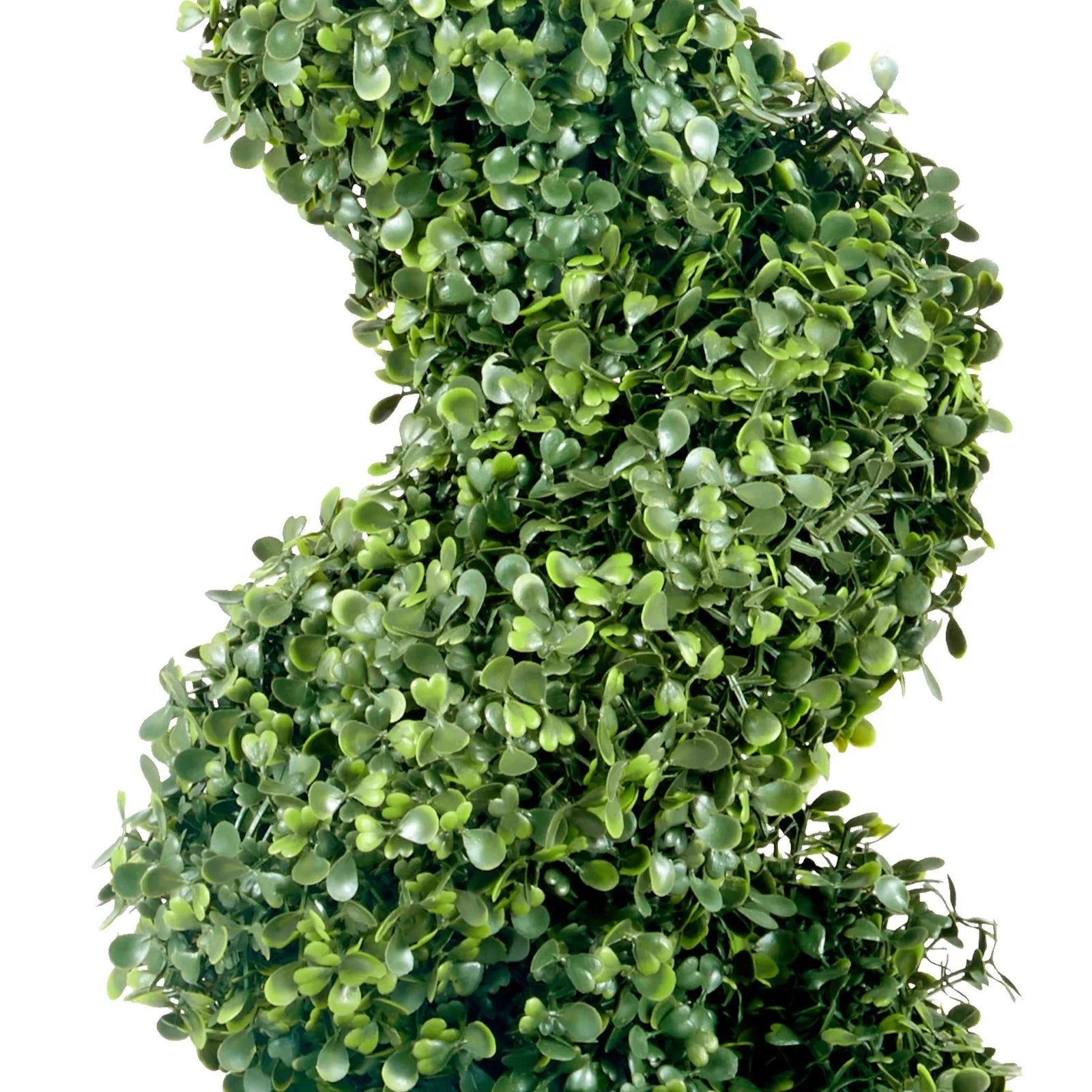VEVOR Artificial Topiaries Boxwood Trees, 4ft Tall (2 Pieces) Faux Topiary Plant Outdoor, All-year Green Feaux Plant w/ Replaceable Leaves for Decorative Indoor/Outdoor/Garden