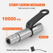VEVOR Grease Gun Coupler, 10000 PSI High Pressure, 3-Jaw Locking, Quick Release Grease Gun Tip with Hose/Zerk Fittings Cleaner/Leak-Proof Cap, Compatible with All Grease Guns 1/8