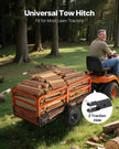 VEVOR Dump Trailer 1600 lbs 22 Cu. Ft Tow Behind Steel Garden Yard Trailer Cart