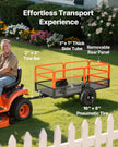 VEVOR Dump Trailer 1600 lbs 22 Cu. Ft Tow Behind Steel Garden Yard Trailer Cart