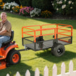 VEVOR Dump Trailer 1800 lbs 28 Cu. Ft Tow Behind Steel Garden Yard Trailer Cart