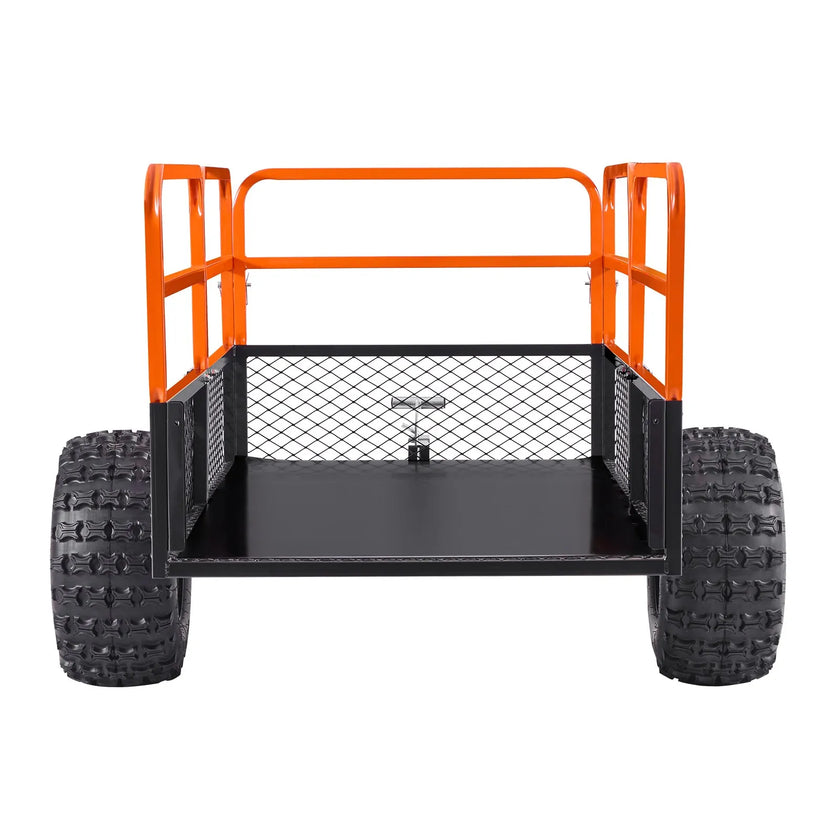 VEVOR Dump Trailer 1800 lbs 28 Cu. Ft Tow Behind Steel Garden Yard Trailer Cart