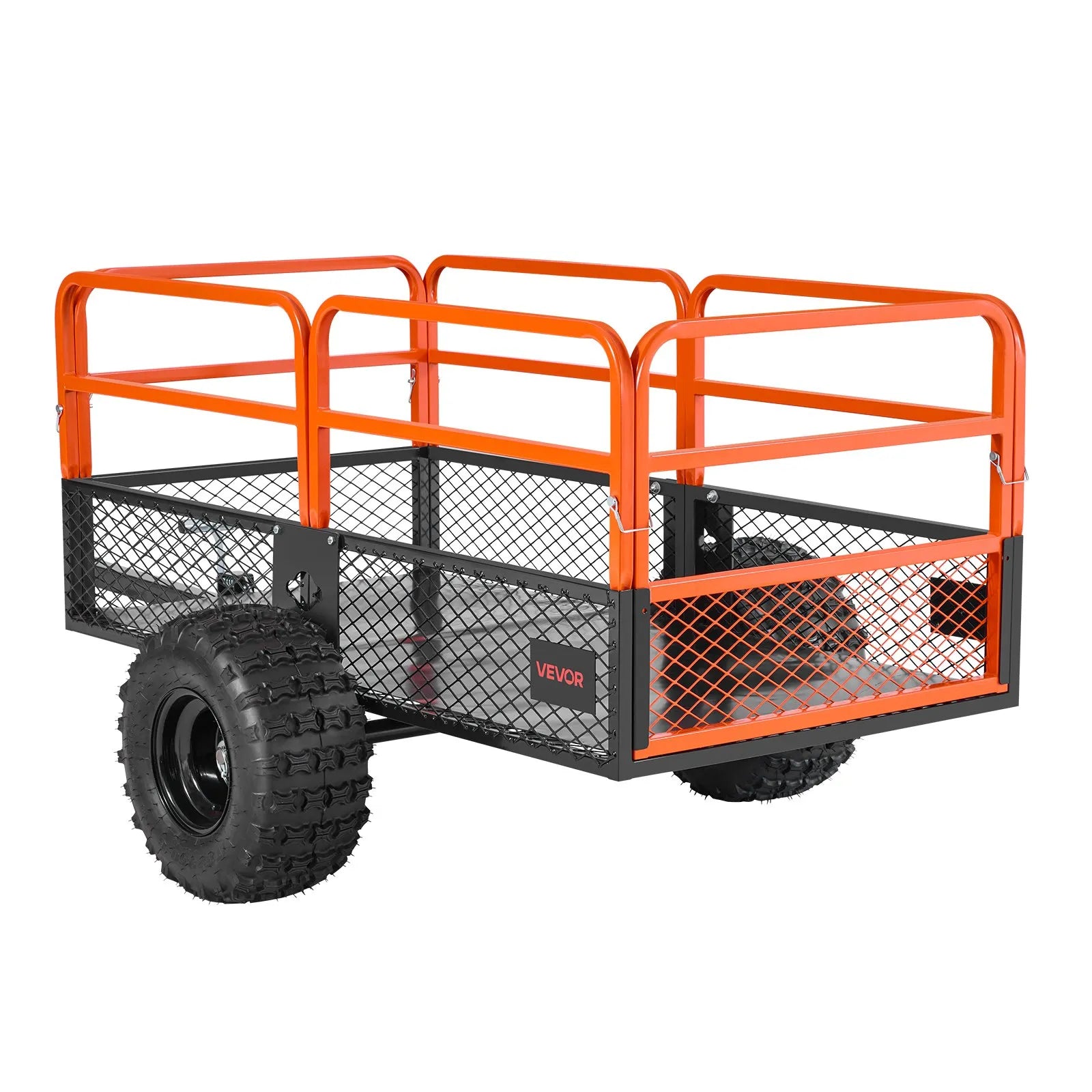 VEVOR Dump Trailer 1800 lbs 28 Cu. Ft Tow Behind Steel Garden Yard Trailer Cart