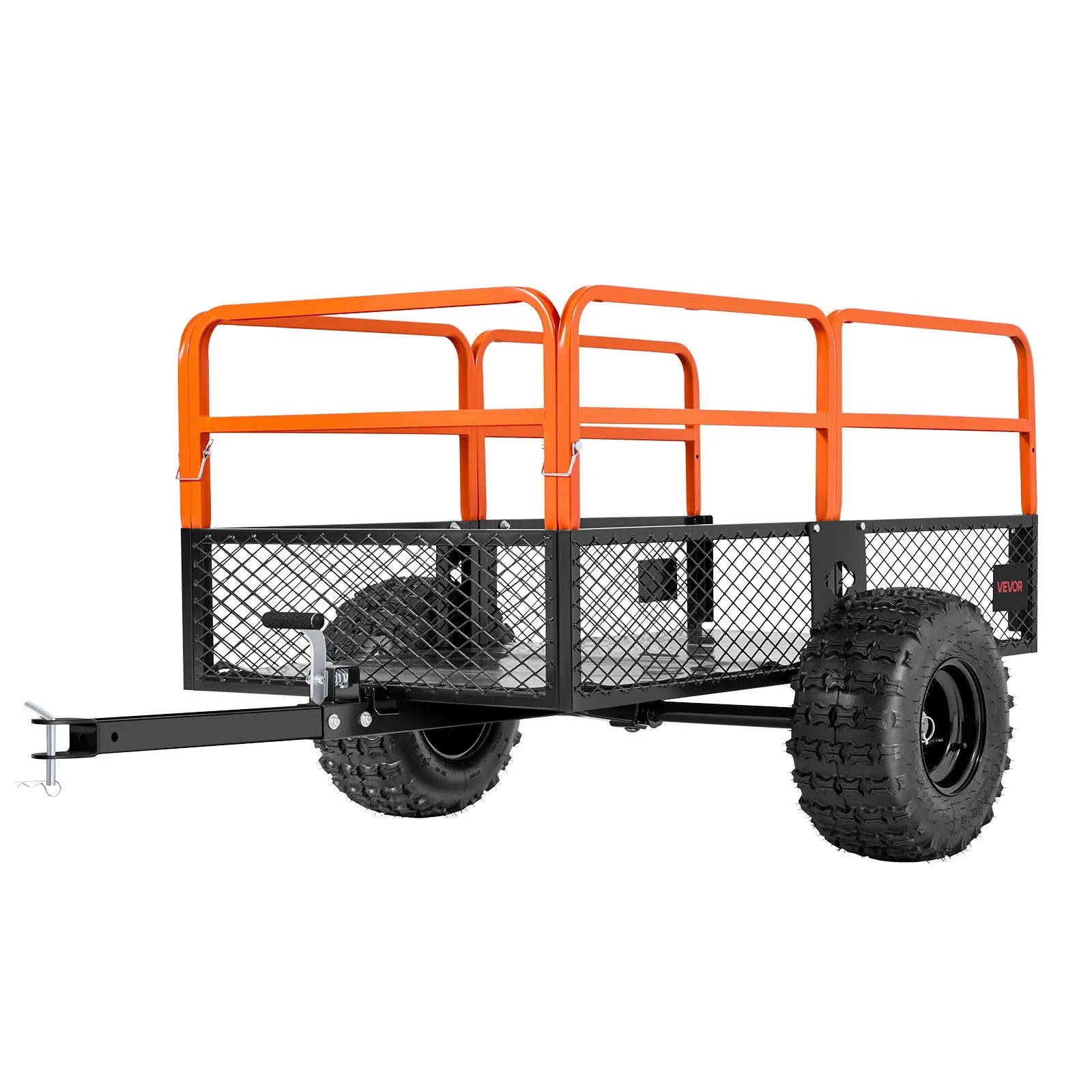 VEVOR Dump Trailer 1800 lbs 28 Cu. Ft Tow Behind Steel Garden Yard Trailer Cart