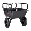 VEVOR Dump Trailer 500 lbs 10 Cu. Ft Tow Behind Plastic Garden ATV Trailer Cart