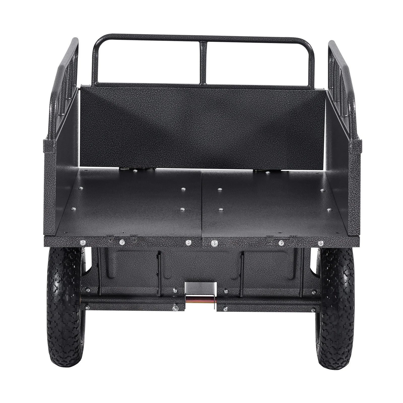 VEVOR Steel Dump Cart 10 Cu. Ft 500LB for ATV/UTV Trailer Tow Behind Heavy Duty