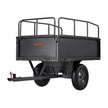 VEVOR Steel Dump Cart 17 Cu. Ft 600LB for ATV/UTV Trailer Tow Behind Heavy Duty