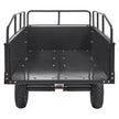 VEVOR ATV Trailer Heavy Duty Steel Dump Cart Tow Behind, 750 lbs 15 Cubic Feet, Garden Utility Trailer Yard Trailers with Removable Sides for Riding Lawn Mower Tractor