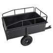 VEVOR ATV Trailer Heavy Duty Steel Dump Cart Tow Behind, 750 lbs 15 Cubic Feet, Garden Utility Trailer Yard Trailers with Removable Sides for Riding Lawn Mower Tractor
