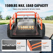 VEVOR Heavy Duty Steel ATV Dump Trailer, 1500-Pound Load Capacity 15 Cubic Feet, with Removable Sides and 2 Tires, Tow Behind Dump Cart Garden Trailer, for Mowers, Tractors, ATV, UTV