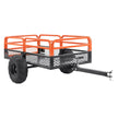 VEVOR Heavy Duty Steel ATV Dump Trailer, 1500-Pound Load Capacity 15 Cubic Feet, with Removable Sides and 2 Tires, Tow Behind Dump Cart Garden Trailer, for Mowers, Tractors, ATV, UTV