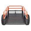 VEVOR Heavy Duty Steel ATV Dump Trailer, 1500-Pound Load Capacity 15 Cubic Feet, with Removable Sides and 2 Tires, Tow Behind Dump Cart Garden Trailer, for Mowers, Tractors, ATV, UTV