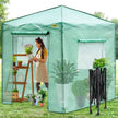 Vevor Walk-in Greenhouse Portable Pop-up Garden 8x6ft W/roll-up Doors & Windows