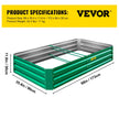 VEVOR Galvanized Raised Garden Bed, 48