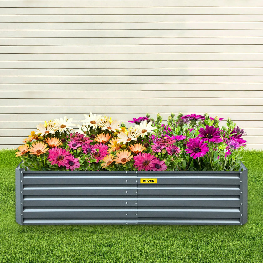 VEVOR Galvanized Raised Garden Bed, 48