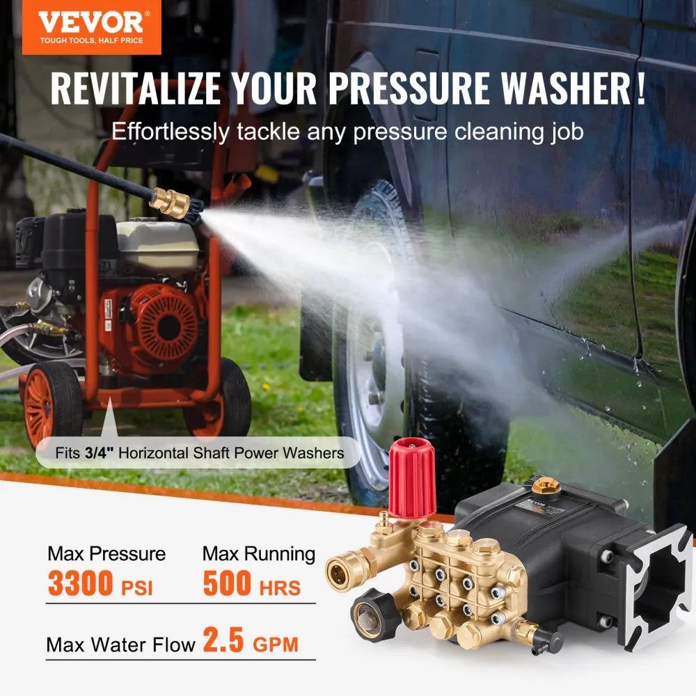 VEVOR Pressure Washer Pump 3/4