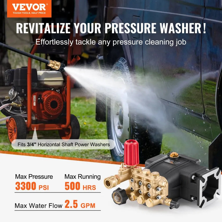 VEVOR Pressure Washer Pump 3/4