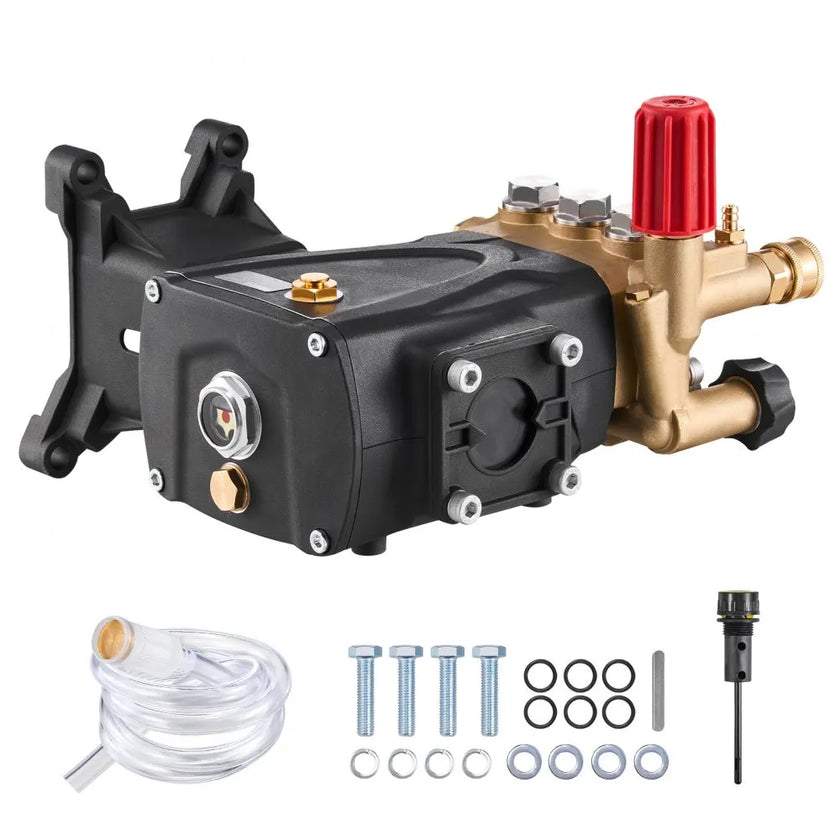 VEVOR Pressure Washer Pump 1 in Shaft Horizontal Triplex Plunger 4000 PSI 4.0GPM