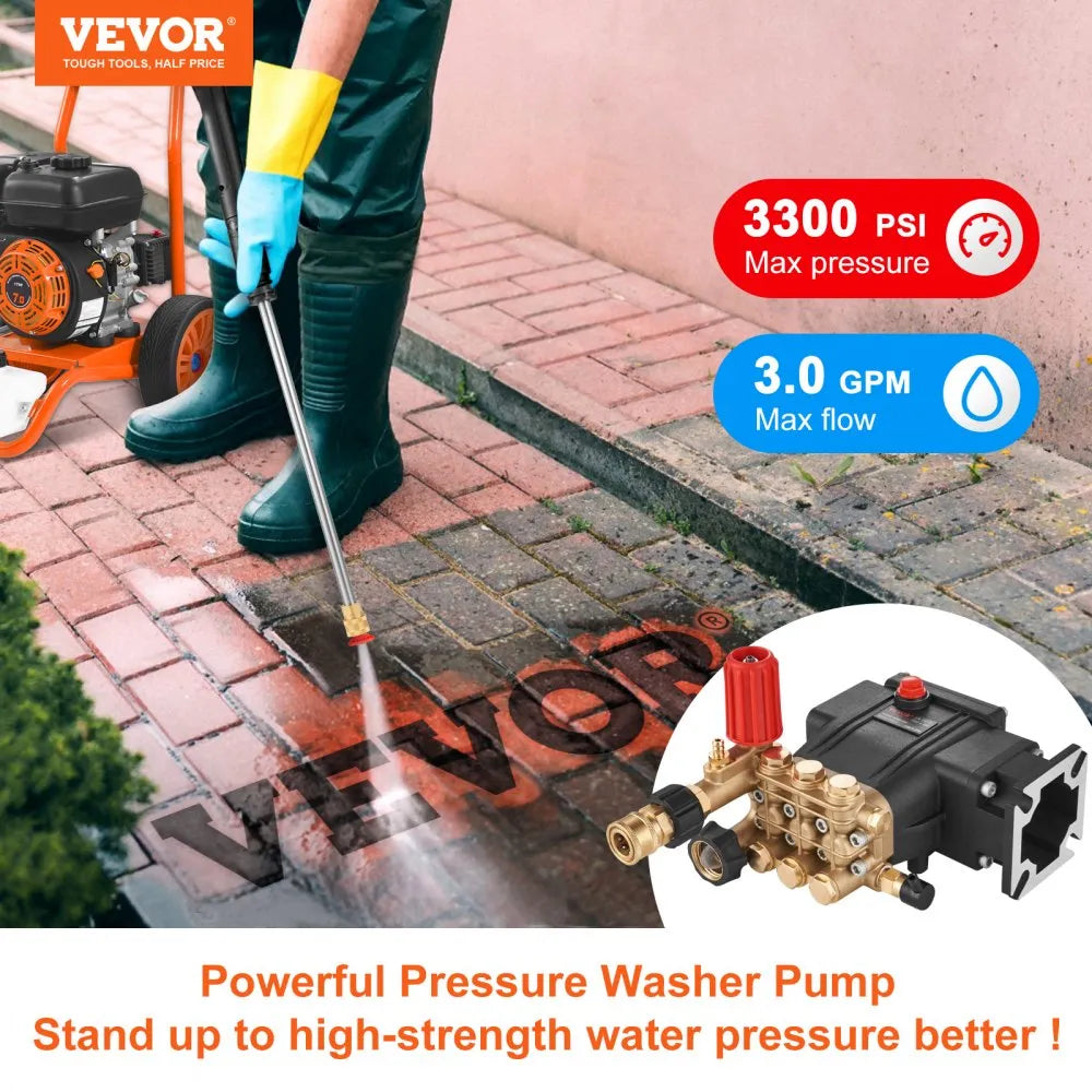 VEVOR Pressure Washer Pump Power Washer Pump 3/4