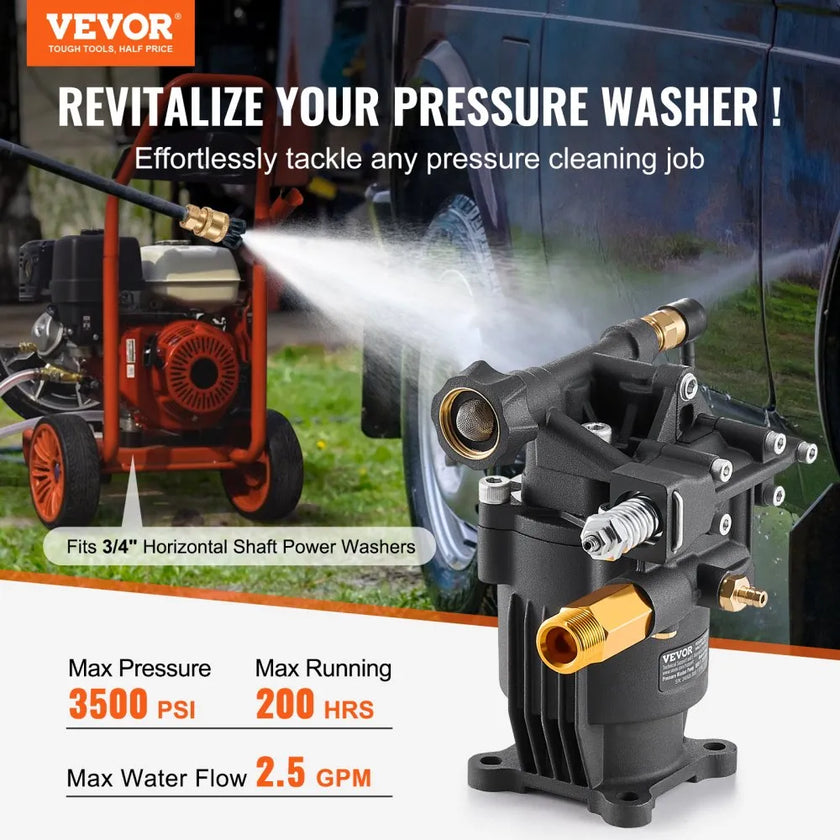 VEVOR Pressure Washer Pump 3/4