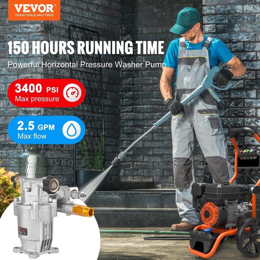 VEVOR Pressure Washer Pump, 3/4