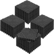 VEVOR Modular Interlocking Cushion, Black PVC Drainage Mats, 50 Pack Floor Tiles, Non-Slip Drainage Floor Tile, Bathroom Anti-Slip Mat, Kitchen Drainage Tile, Pool Floor Tile, Restroom Floor Mat, Wet Area Floor Tiles, Interlocking PVC Mats