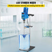 VEVOR 20L Electric Overhead Stirrer Mixer 2000RPM Digital Overhead Stirrer Mixer 200W Lab Mixer Blender Variable Speed Electric Overhead Mixer