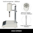 Vevor Homogenizer High Speed Homogenizer 1l 200w Lab Homogenizer For Emulsifying