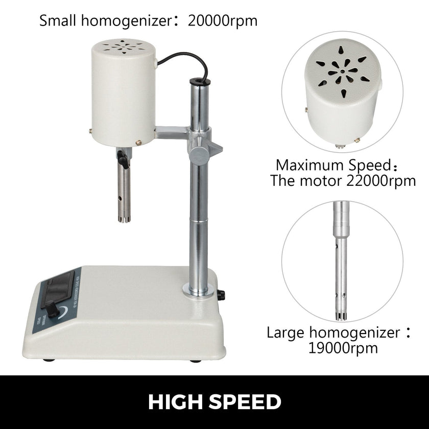 Vevor Homogenizer High Speed Homogenizer 1l 200w Lab Homogenizer For Emulsifying