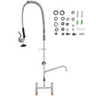 VEVOR Commercial Faucet with Pre-Rinse Sprayer, 44