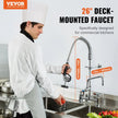 VEVOR Commercial Faucet with Pre-Rinse Sprayer, 26
